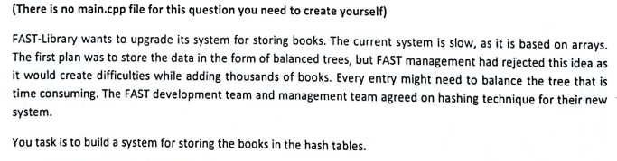 Solved (There is no main.cpp file for this question you need | Chegg.com