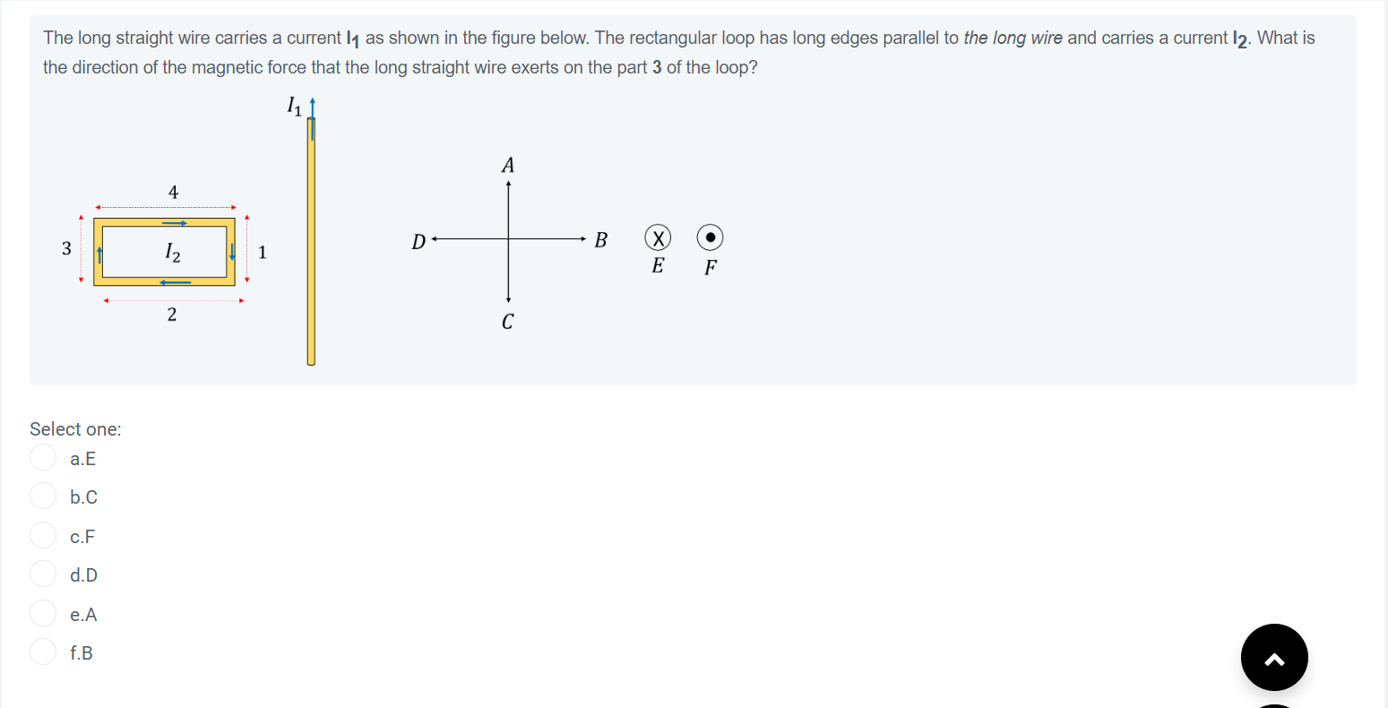 The long straight wire carries a current l1 as shown | Chegg.com