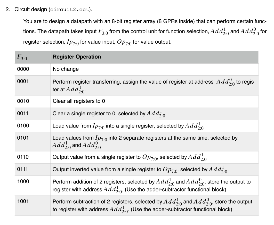 2. Circuit design (circuit2.cct). You are to design a | Chegg.com