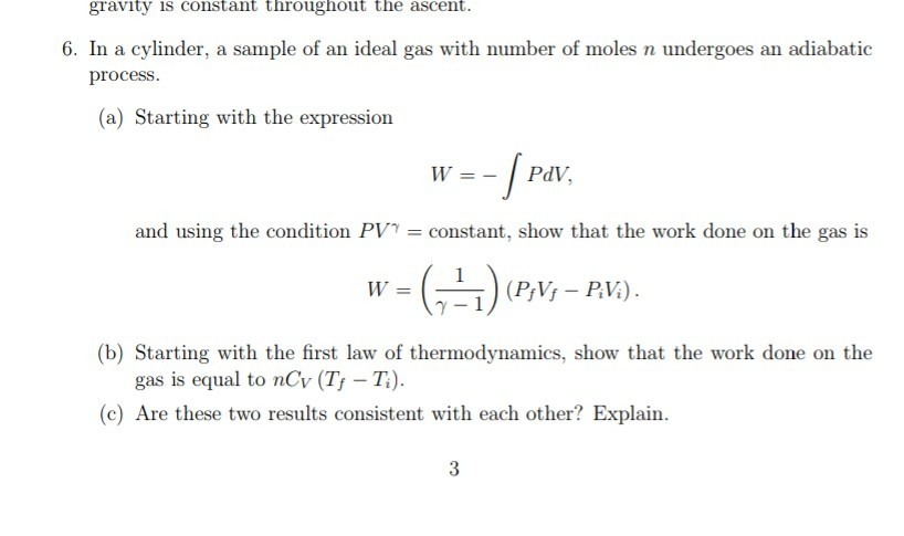 Solved gravity is constant throughout the ascent. 6. In a | Chegg.com