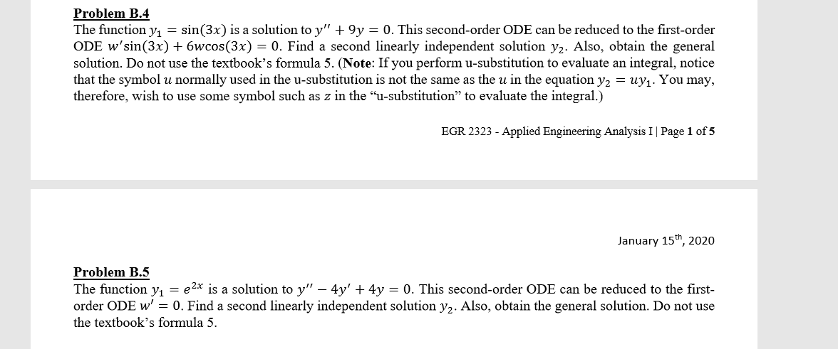 Solved I Just Need Help With Problem B.5. I Posted Both | Chegg.com