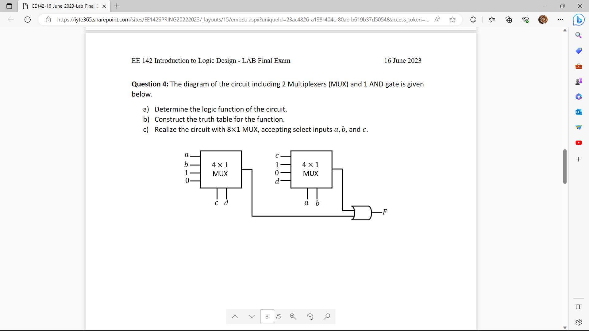 Solved Question 4: The Diagram Of The Circuit Including 2 | Chegg.com