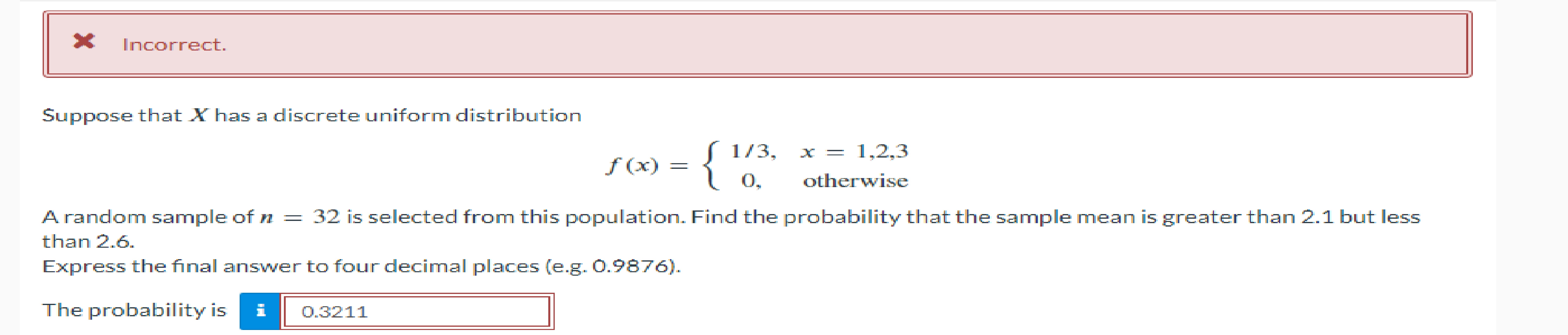 Solved Suppose That X Has A Discrete Uniform Distribution | Chegg.com