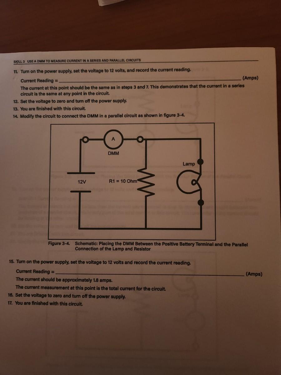 Solved 1. Plece the DMM on the workspace and prepare it to | Chegg.com