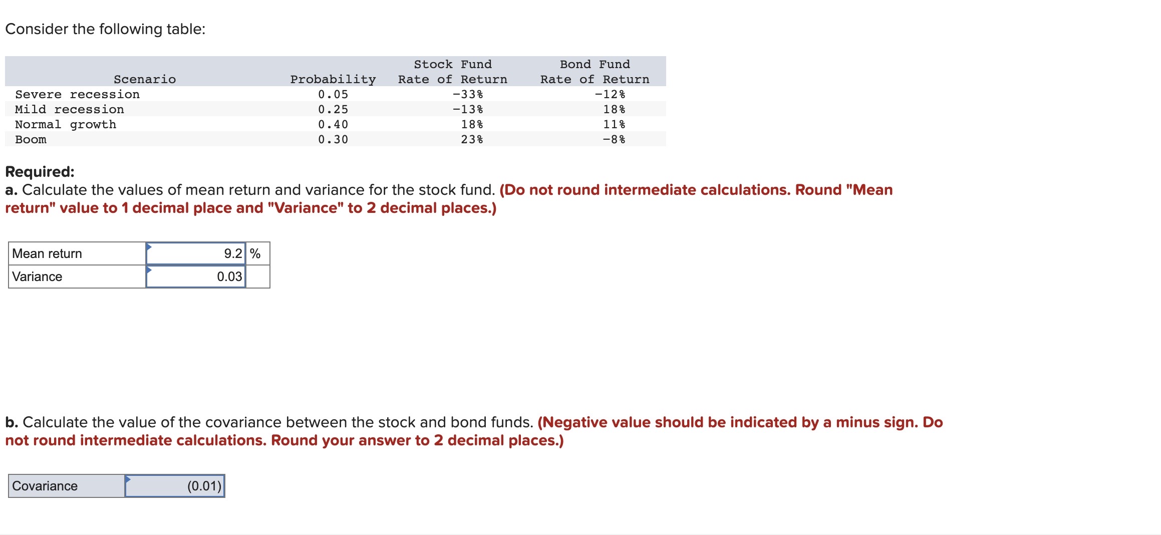 Solved Consider the following table: Required: a. Calculate | Chegg.com