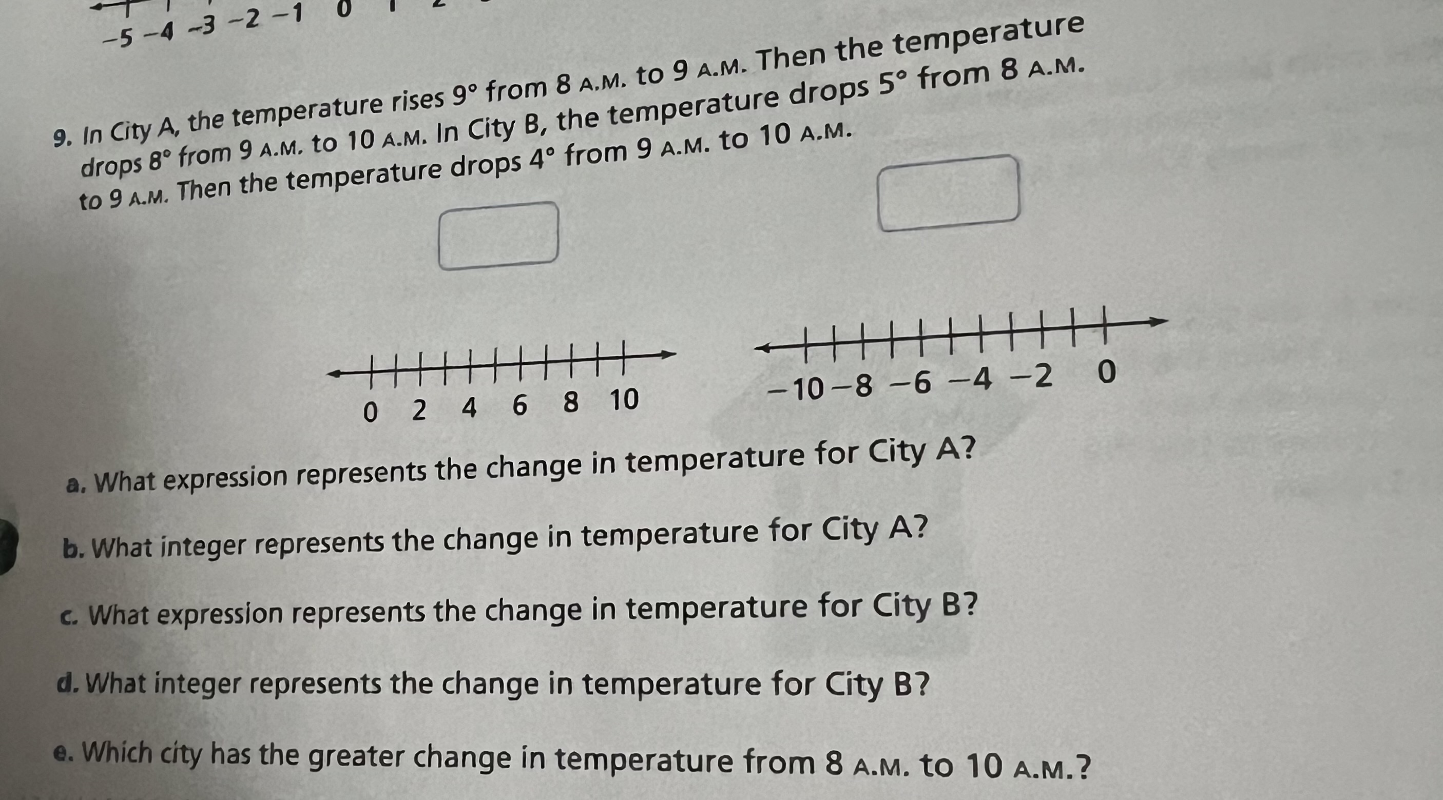 Solved to 9 A.M. Then the a. What expression represents the | Chegg.com