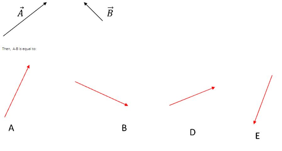 Solved B Then, A-B Is Equal To: A B D E | Chegg.com