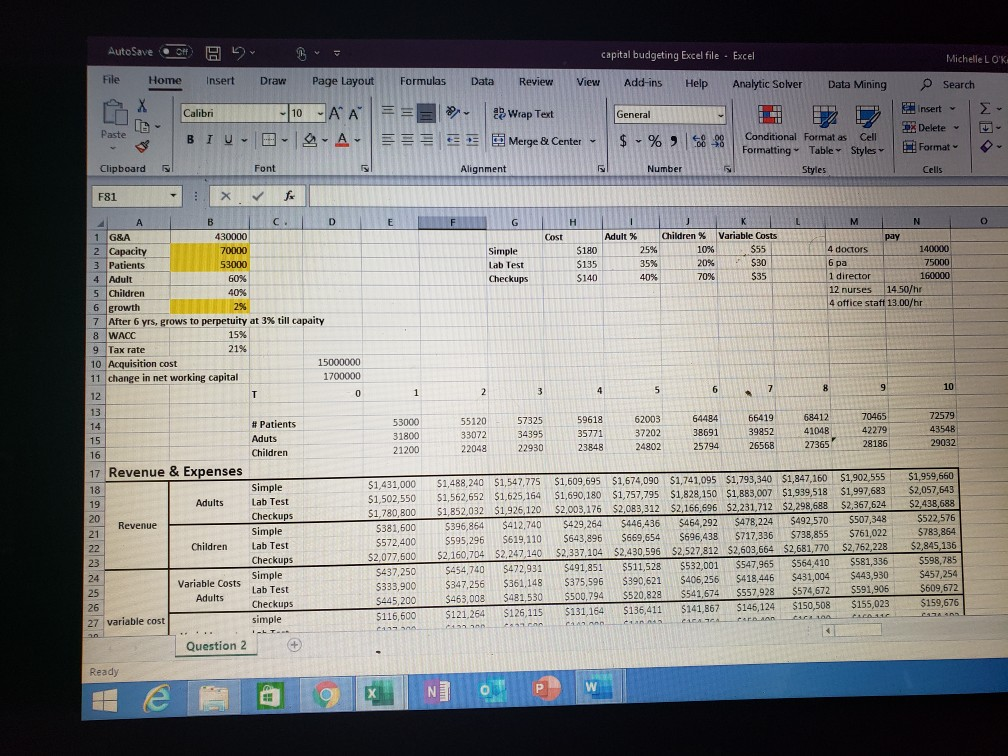 Wald Review View Add-ins Help Analytic Solver Data | Chegg.com
