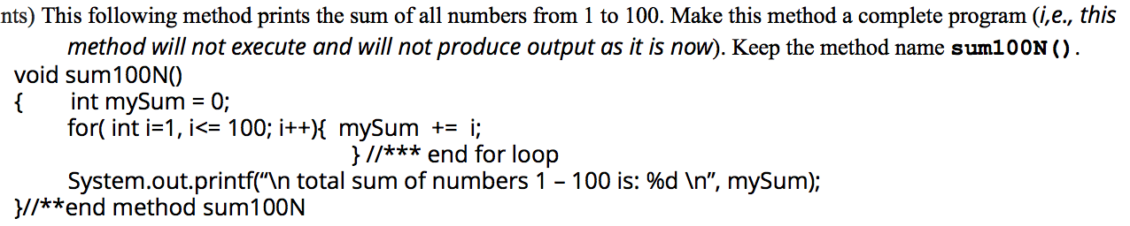 java: sum of all numerical values embedded in a... Solved Please use the Java language. This following method | Chegg.com