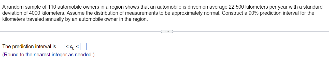 Solved A random sample of 110 automobile owners in a region | Chegg.com