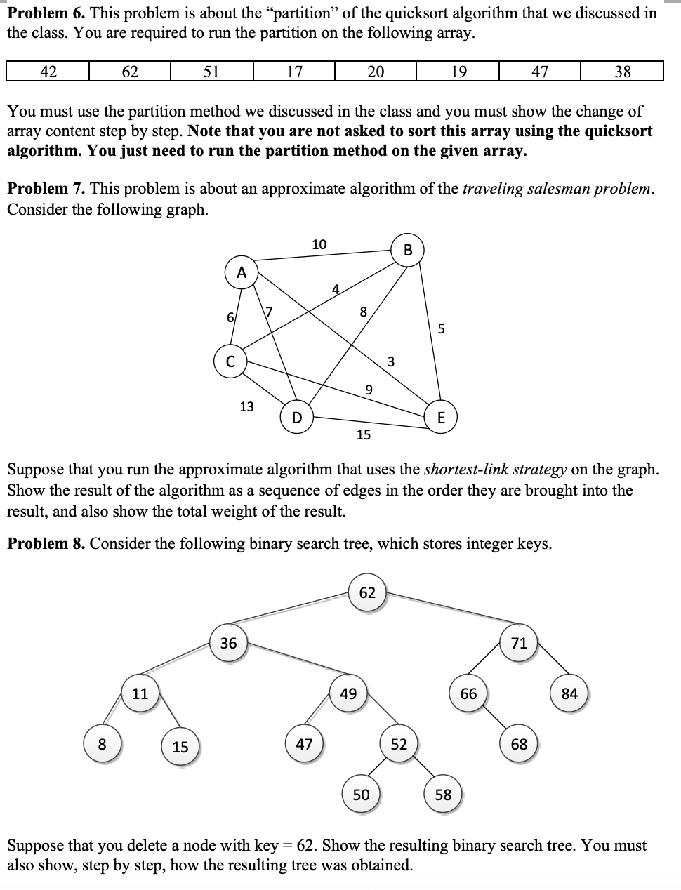 Solved Problem 6. This problem is about the “partition” of | Chegg.com