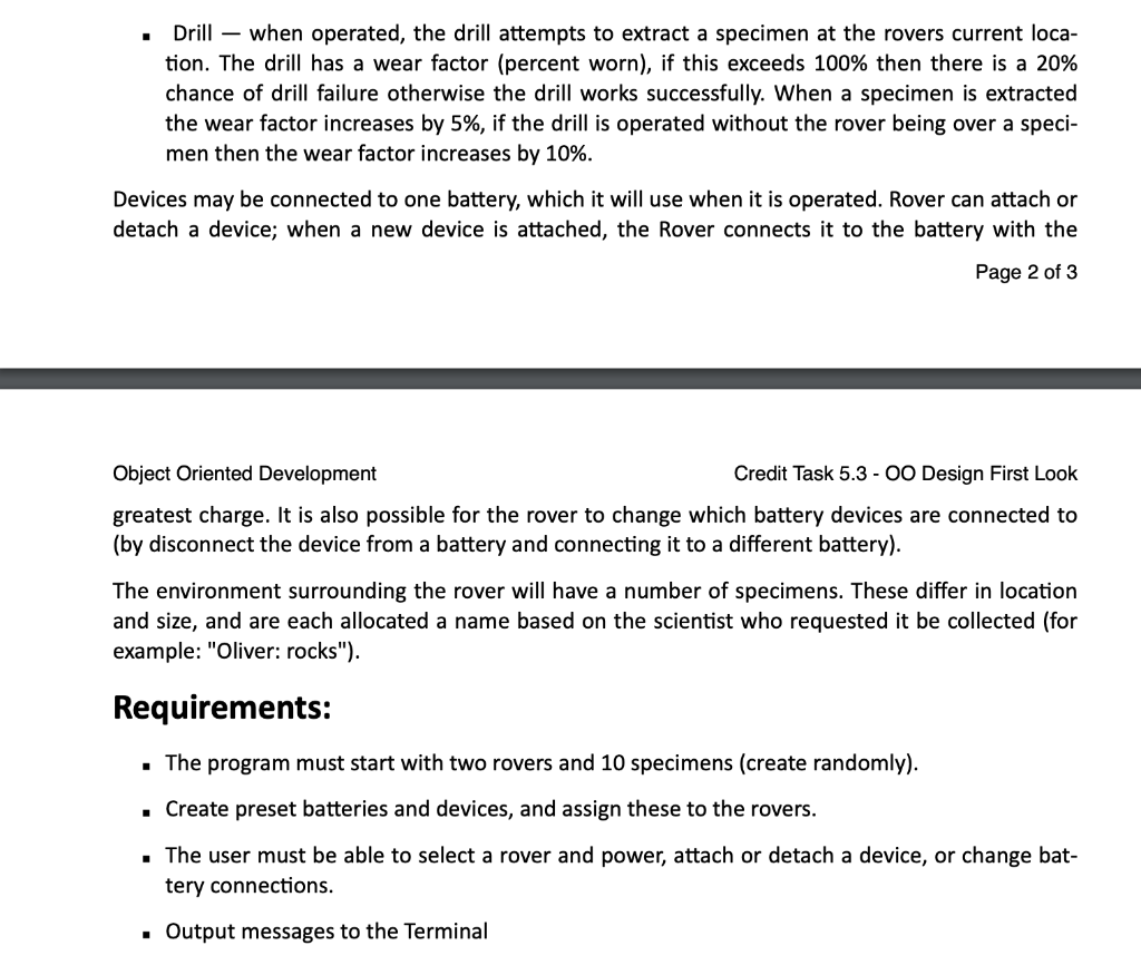 Solved Task Description Using the task described below, | Chegg.com