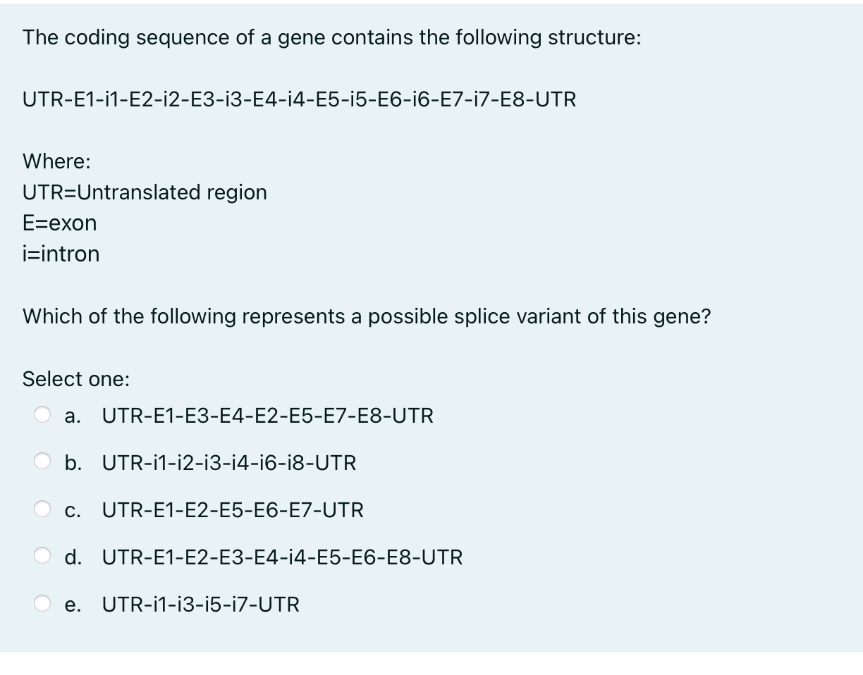 Solved The coding sequence of a gene contains the following | Chegg.com