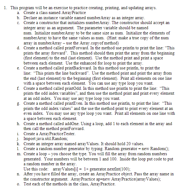 Solved 1. This program will be an exercise to practice | Chegg.com