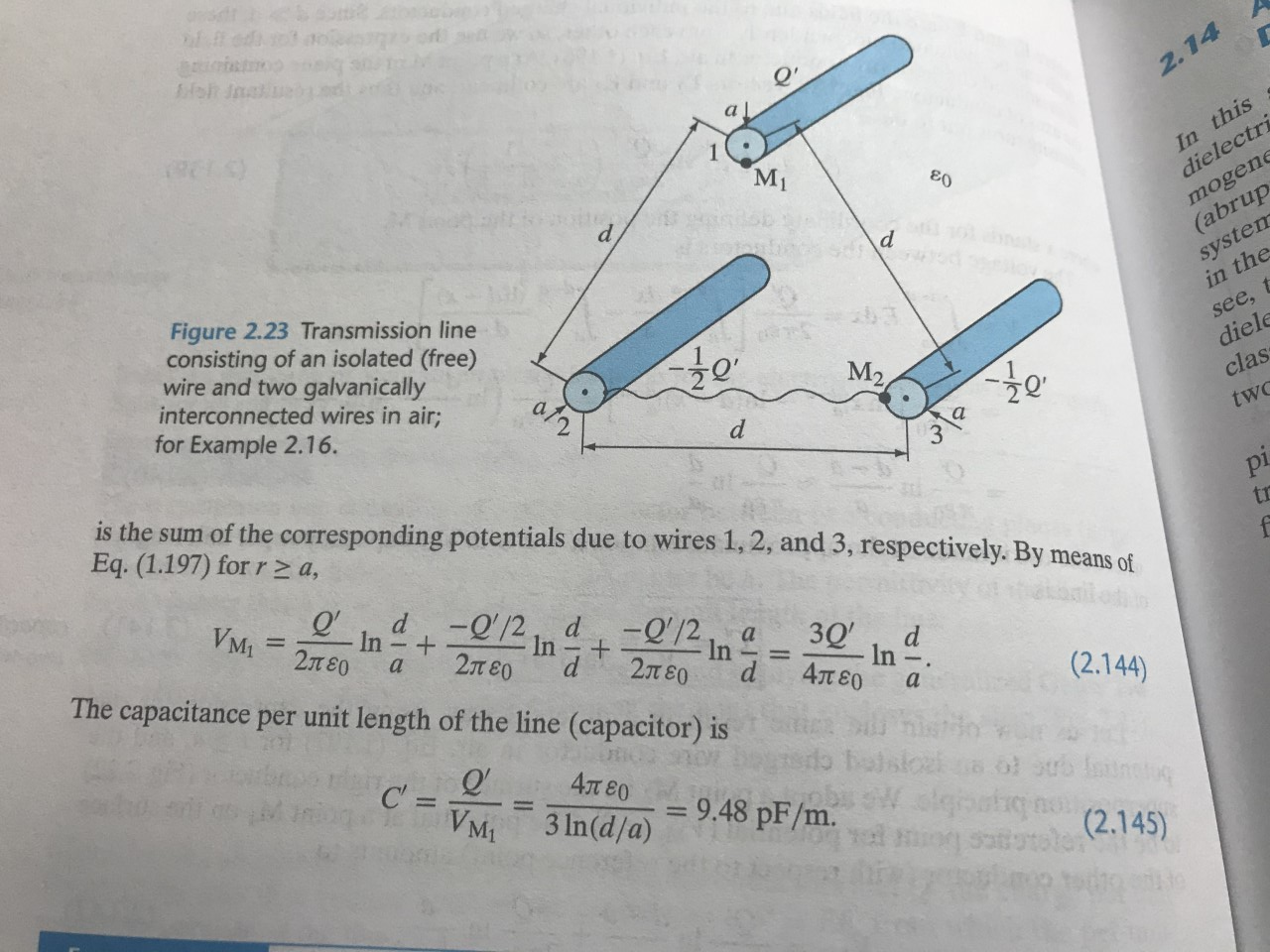 Solved 1. Calculate the per unit length capacitance of a