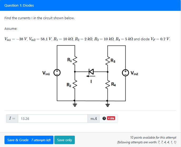 Solved Find The Currents I In The Circuit Shown Below. | Chegg.com