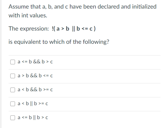 Solved Assume That A, B, And C Have Been Declared And | Chegg.com