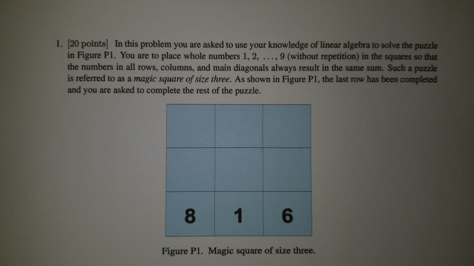 Solved 1. (20 points) In this problem you are asked to use | Chegg.com