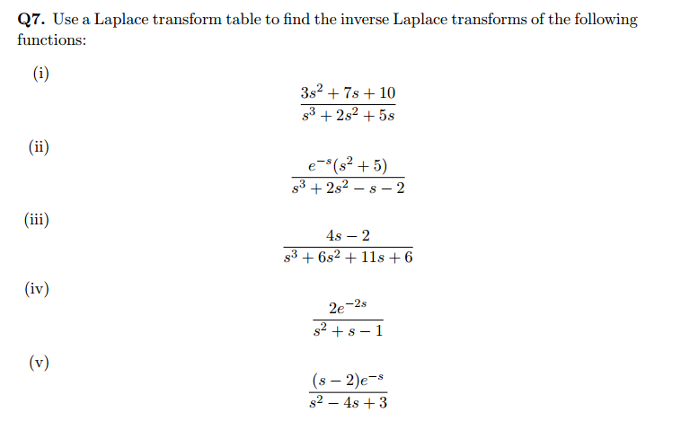 laplace transforms an dtransfer functions