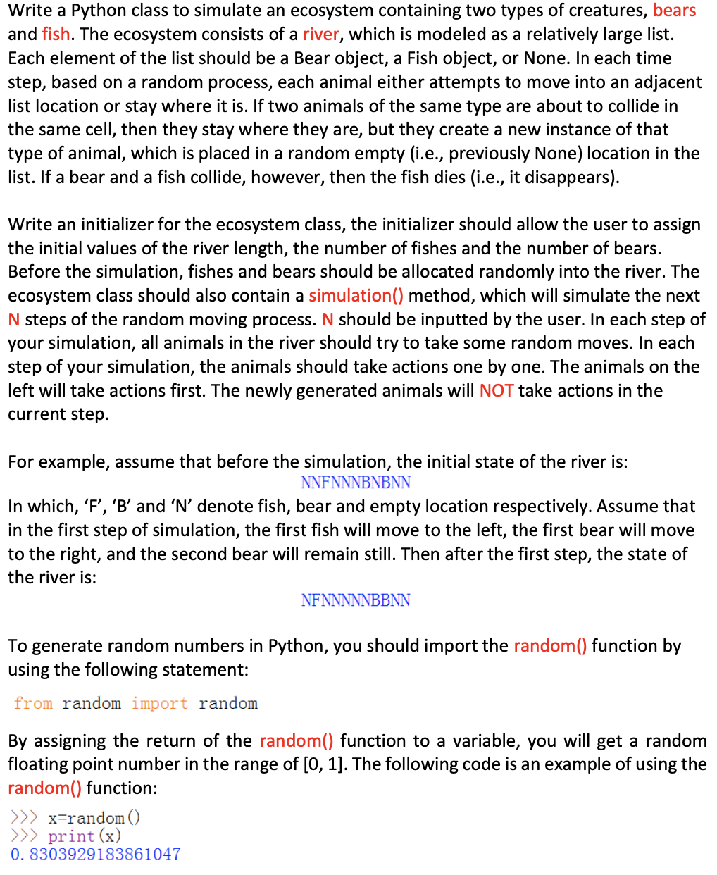 Solved Python problem: can you please include some comments | Chegg.com