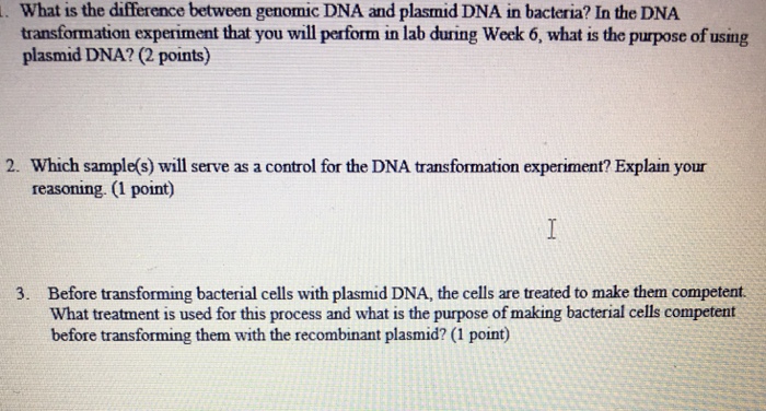 Solved What is the difference between genomic DNA and | Chegg.com