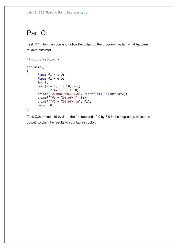 Solved Part B: Task B.1: Run the code and notice the output | Chegg.com
