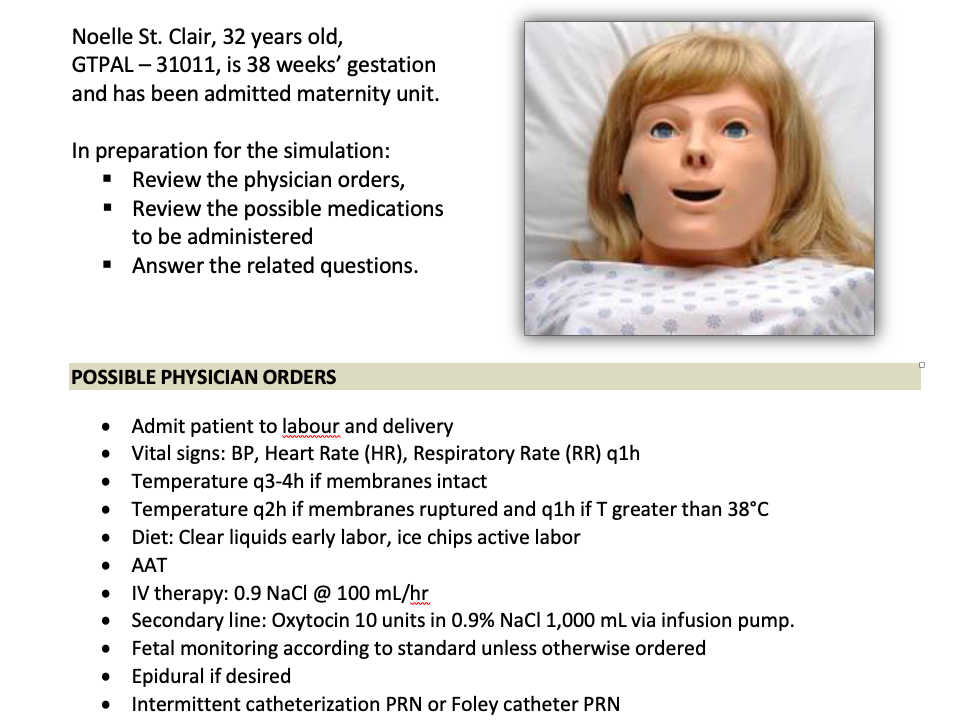 Solved Noelle St. Clair, 32 years old, GTPAL 31011, is 38