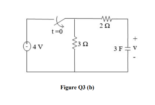 Solved Q3 (a) For the circuit in Figure Q3 (a), given that: | Chegg.com