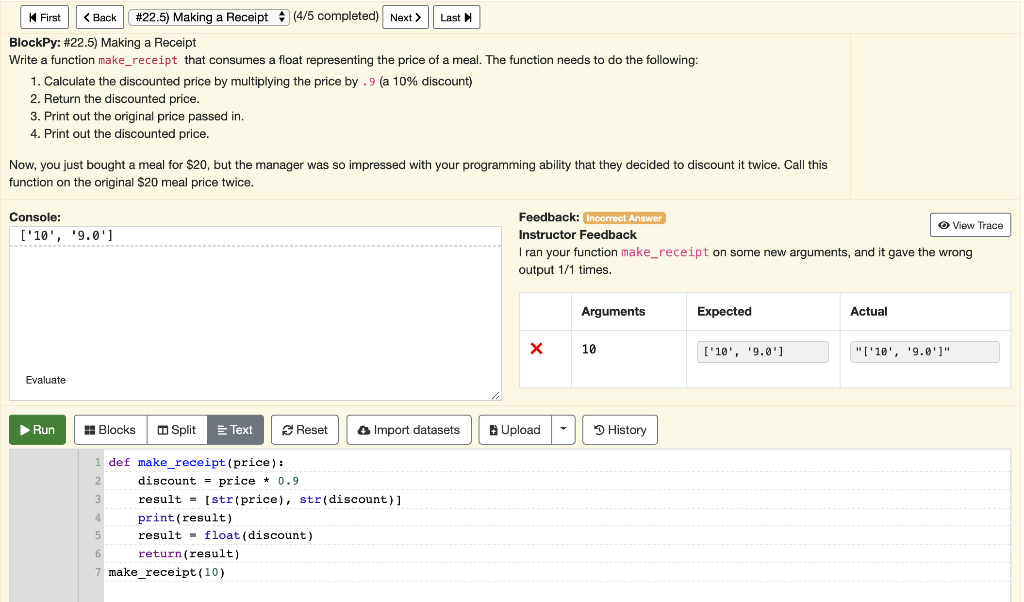 Solved Python Programming Question Please help - I've | Chegg.com