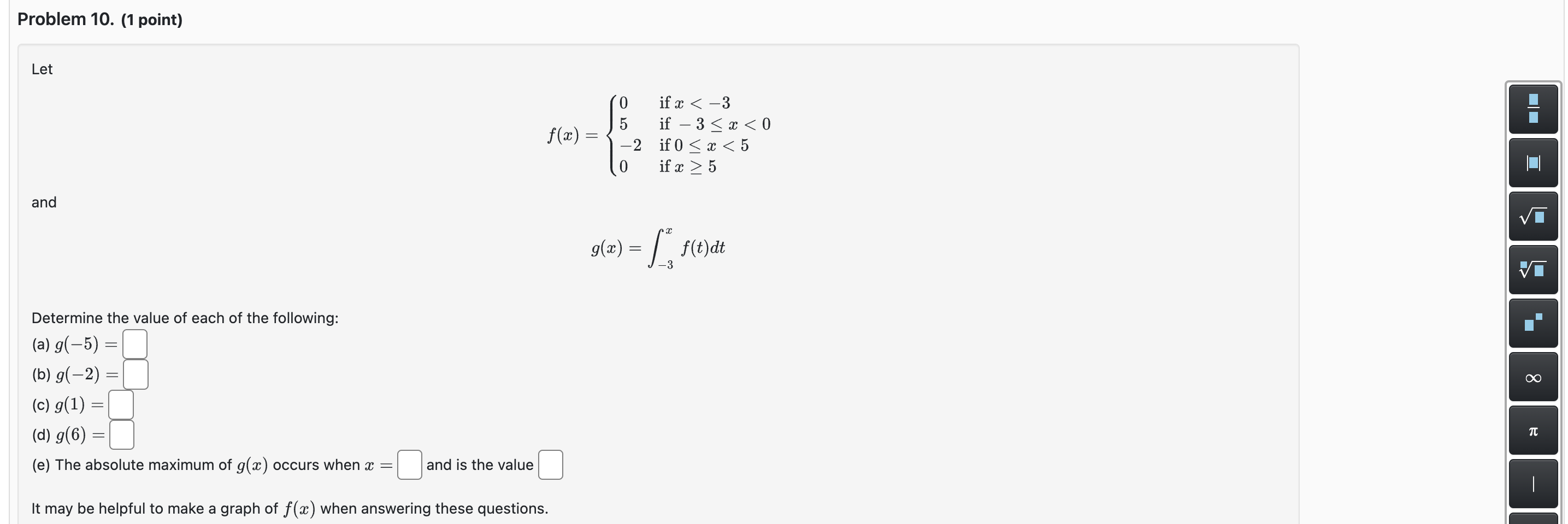 Solved \\[ f(x)=\\left\\{\\begin{array}{ll} 0 & \\text { if | Chegg.com