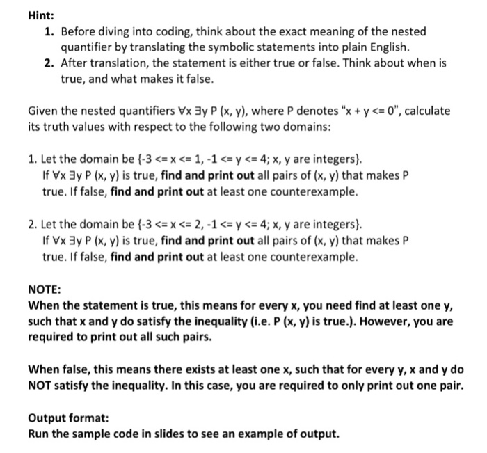 Solved Hint 1. Before diving into coding, think about the