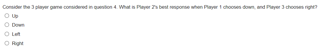Solved Question 4 Consider the following three player game, | Chegg.com