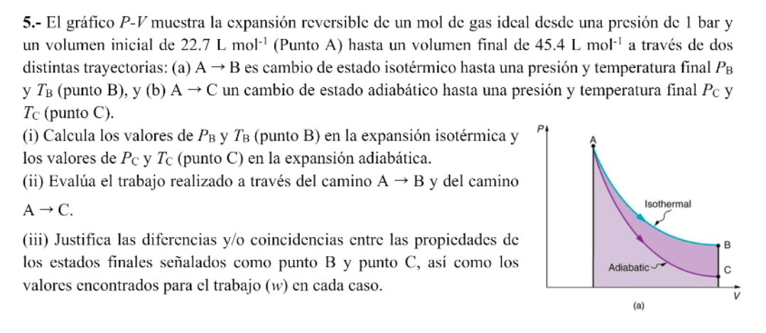 Solved The P V Graph Shows The Reversible Expansion Of A Chegg Com