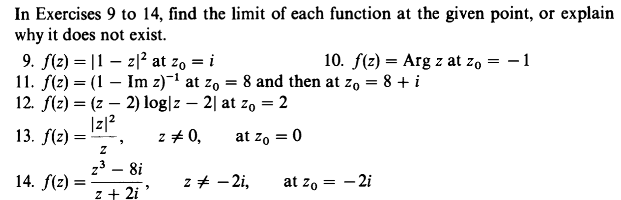 Solved = = In Exercises 9 To 14, Find The Limit Of Each | Chegg.com