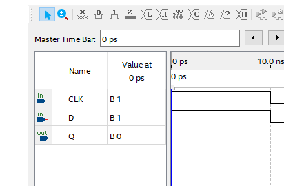 Solved in quartus softwarefor this vhdl D flip floplibrary | Chegg.com