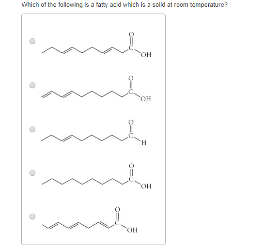 Solved Which of the following is a fatty acid which is a