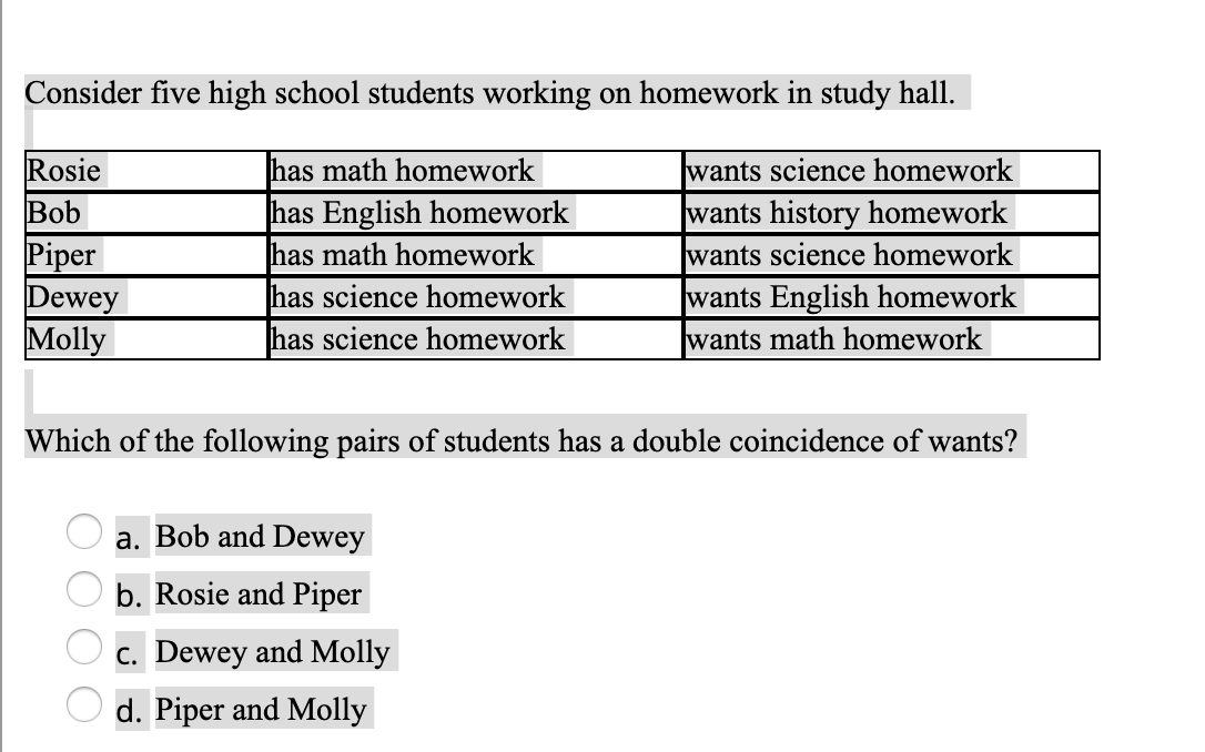 help with middle school math homework