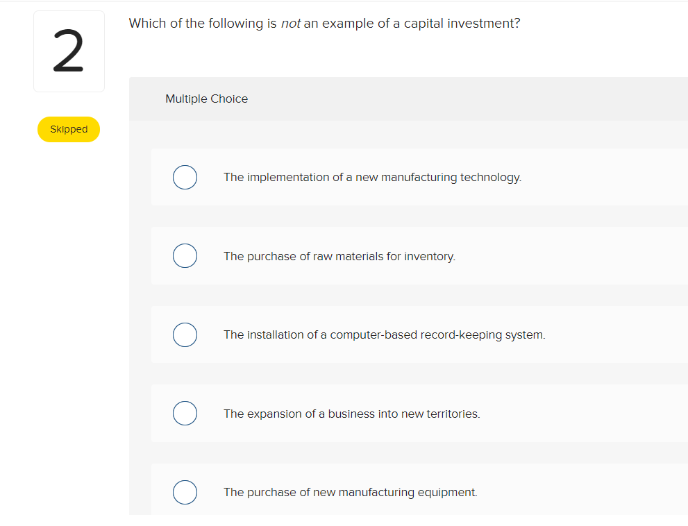 solved-which-of-the-following-is-not-an-example-of-a-capital-chegg