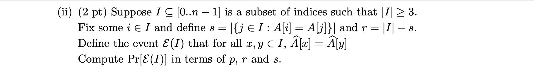 Let A O N 1 Be An Array Of Length N 0 Where Chegg Com