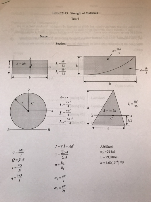 Solved Name: Section: Problem 4 Determine the internal | Chegg.com