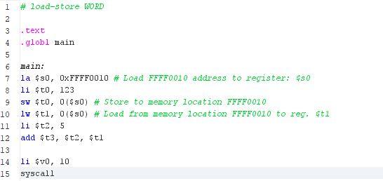 Solved Change this MIPS code to RISC-V Assembly using store | Chegg.com