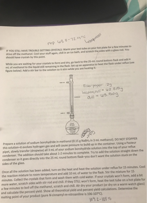 Solved: How Do You Find The Theoretical And Percent Yield | Chegg.com