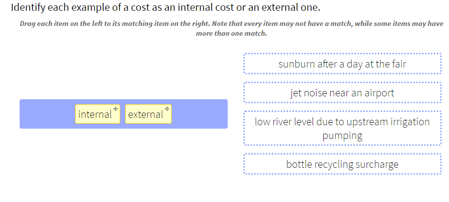 Solved Identify each example of a cost as an internal cost | Chegg.com