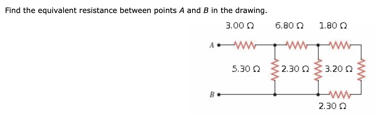 Solved Find The Equivalent Resistance Between Points A And B | Chegg.com