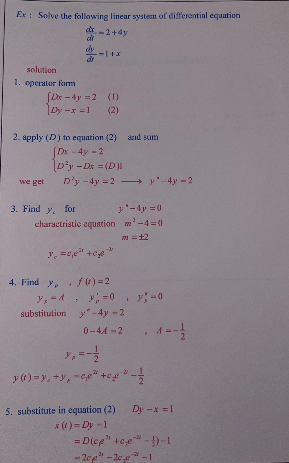 Solved can you solve this question Course: Differential | Chegg.com