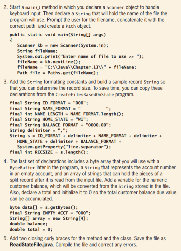 Creating Multiple Random Access Files In this | Chegg.com