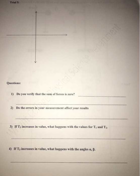 Solved Forces in Equilibrium Lab Objective: Students will | Chegg.com