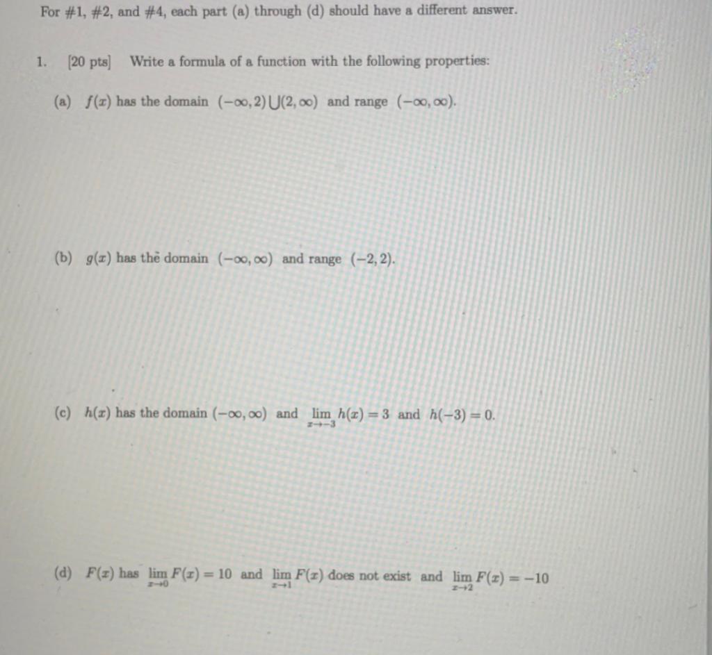 Solved (b) g(x) has thë domain (−∞,∞) and range (−2,2). (c) | Chegg.com