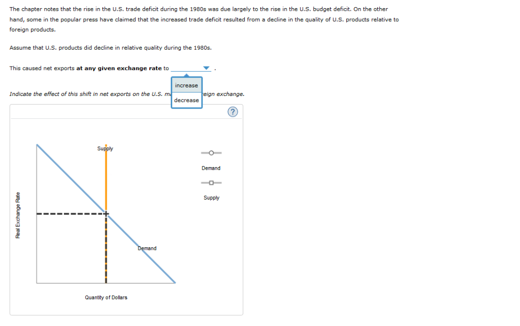 Solved The Chapter Notes That The Rise In The U.S. Trade | Chegg.com