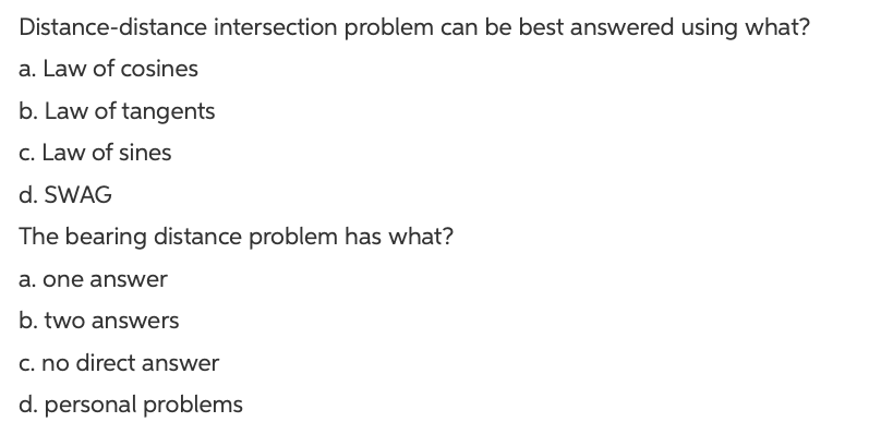 Same Distance Problem Solved Distance-distance intersection problem can be best | Chegg.com